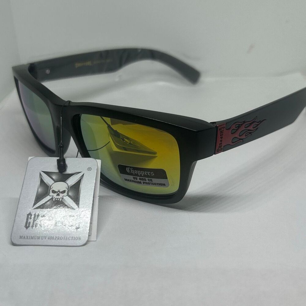 Choppers Flame Mirrored Sunglasses UV400 New With Tags